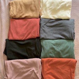 Short Sleeve Ribbed Tee